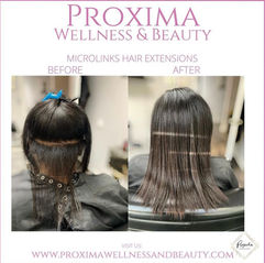 Microlink Hair Extensions with Kinky Straight