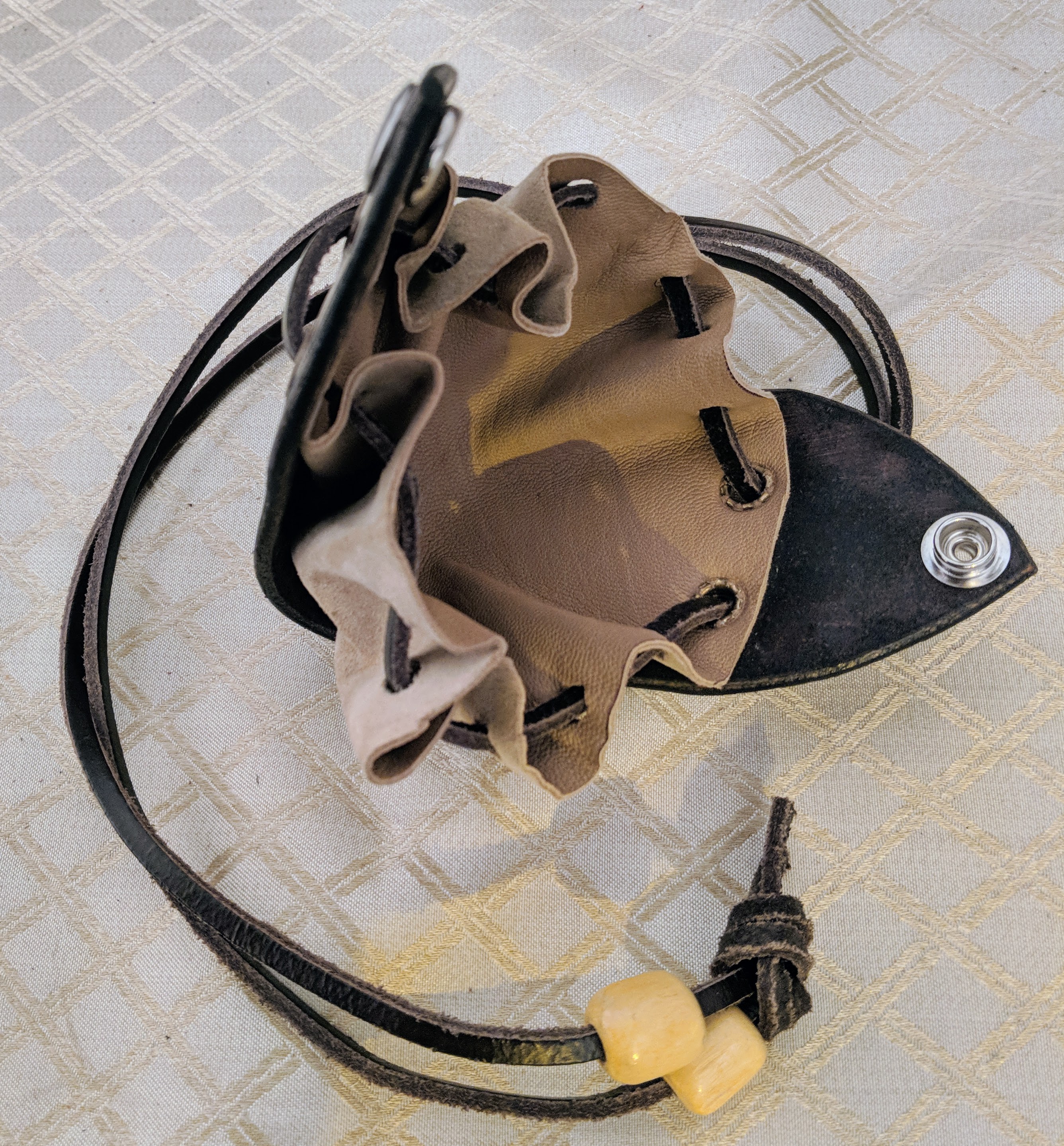 Open Leather purse