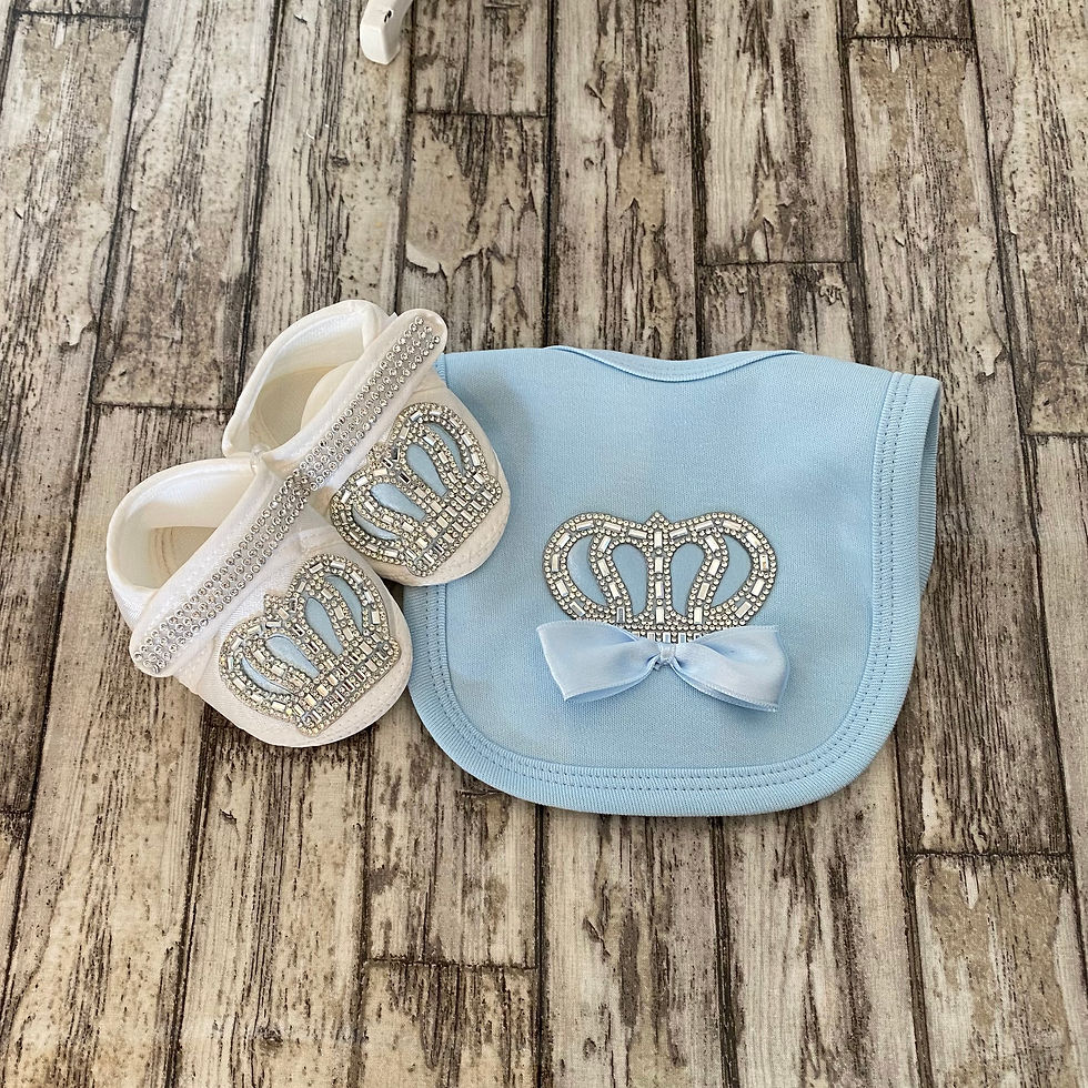 Thumbnail: Blue Blingy babygrow