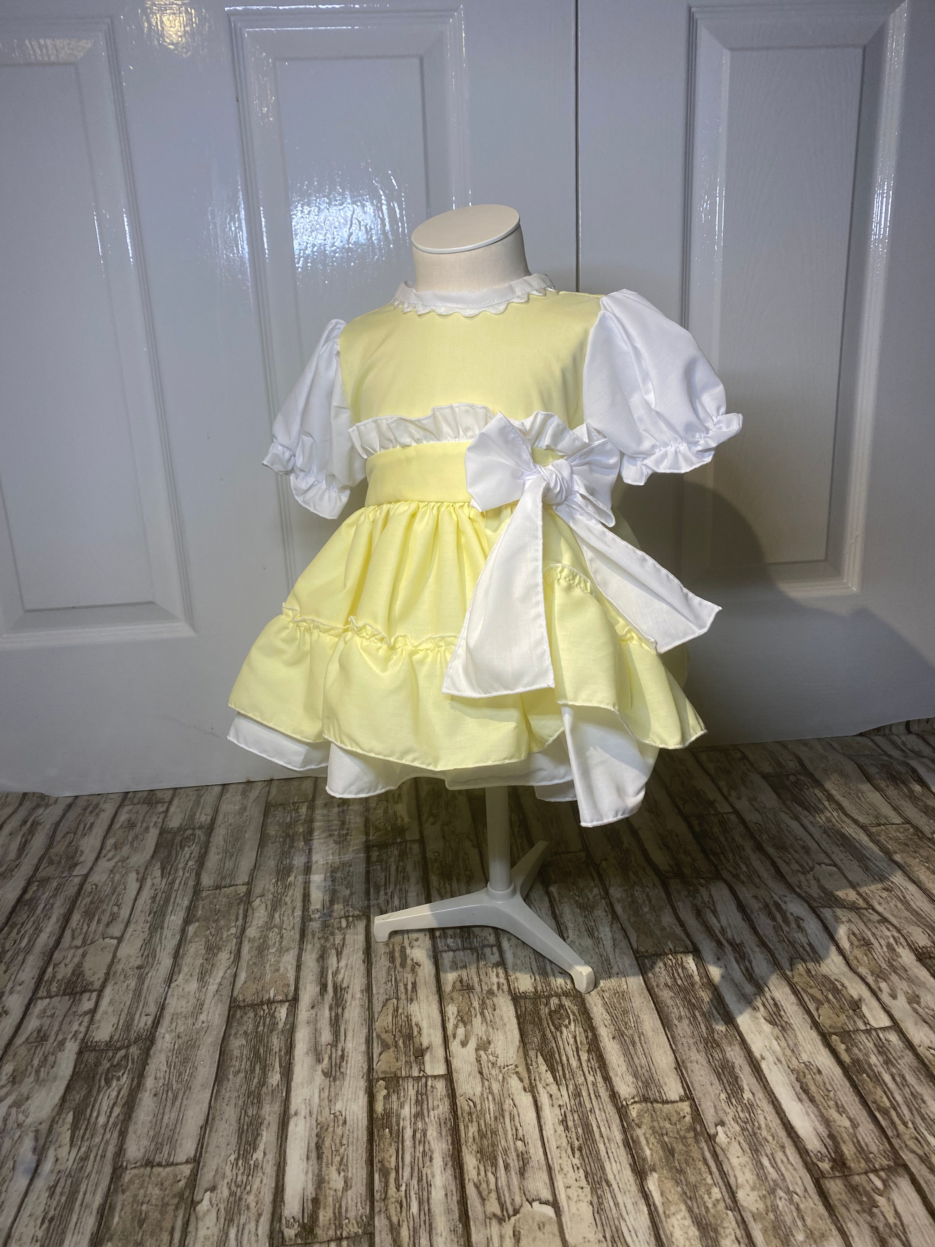 Yellow and White Fairytale dress