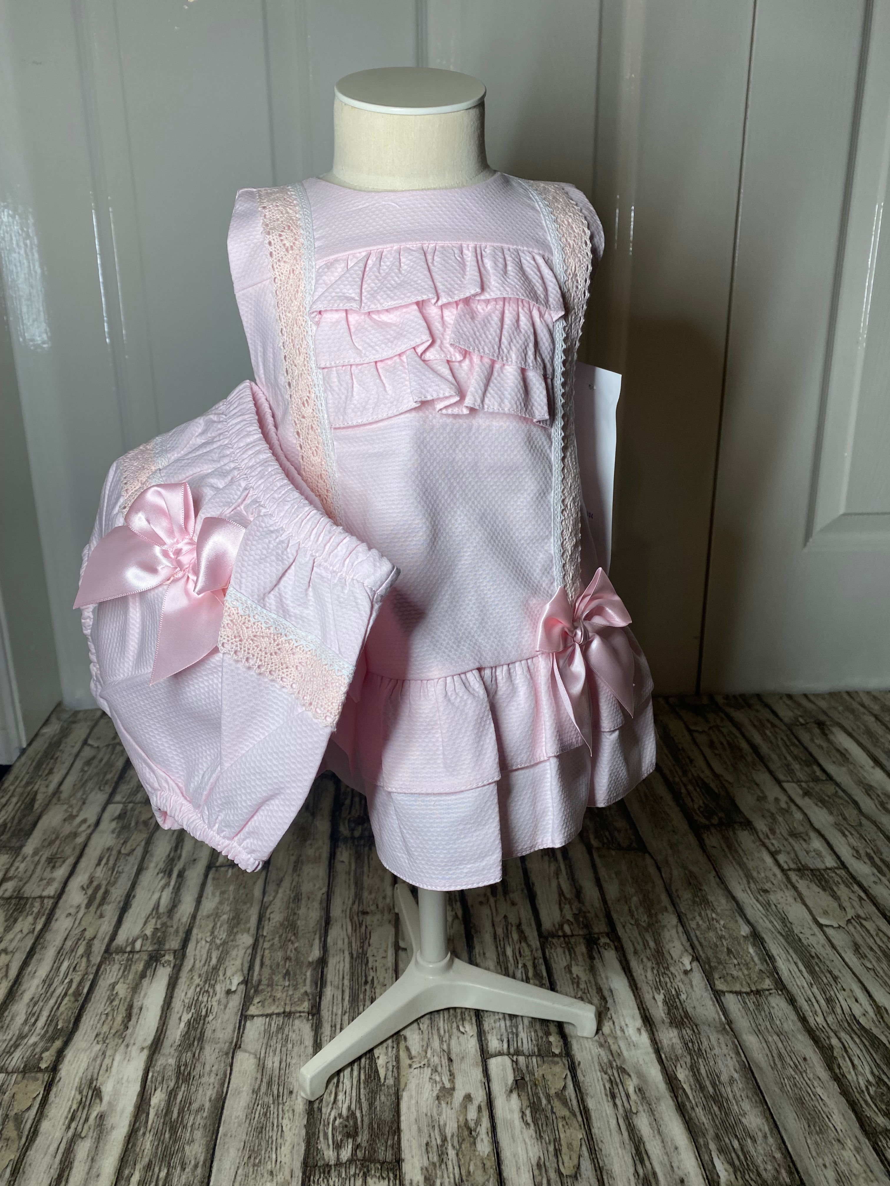 A-line pink dress