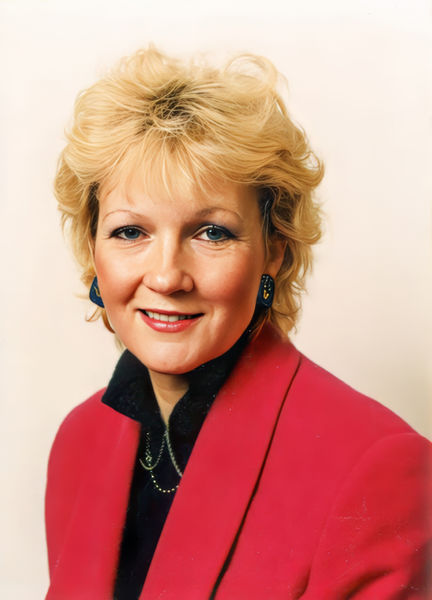 Professor Griselda Pollock's portrait from the late 1980s