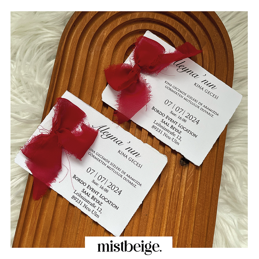 Küçük resim: Kurdeleli Kına Davetiyesi