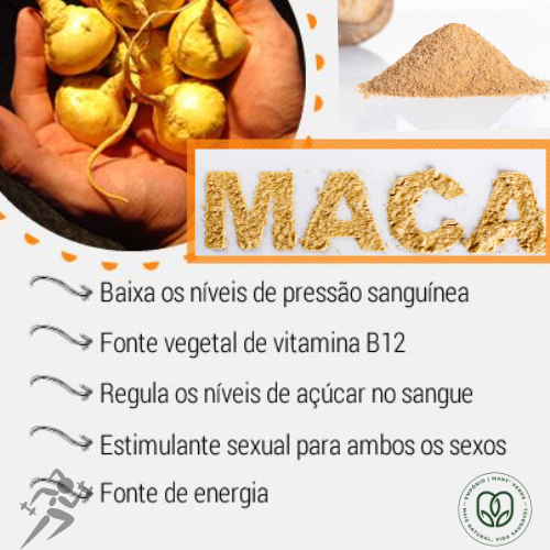 Mix Maca Peruana + Tribullus + Guarana Pó CADA