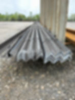 Structural steel angle stock at Express Supply & Steel facility