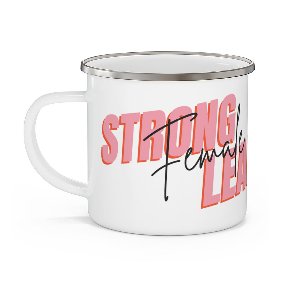 Thumbnail: Enamel Camping Mug - Strong Female Lead (Right Hand Handle)