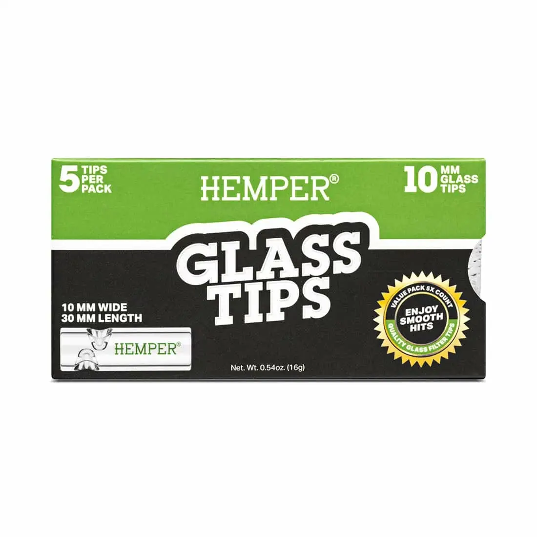 X5 HEMPER GLASS TIPS 10MM 