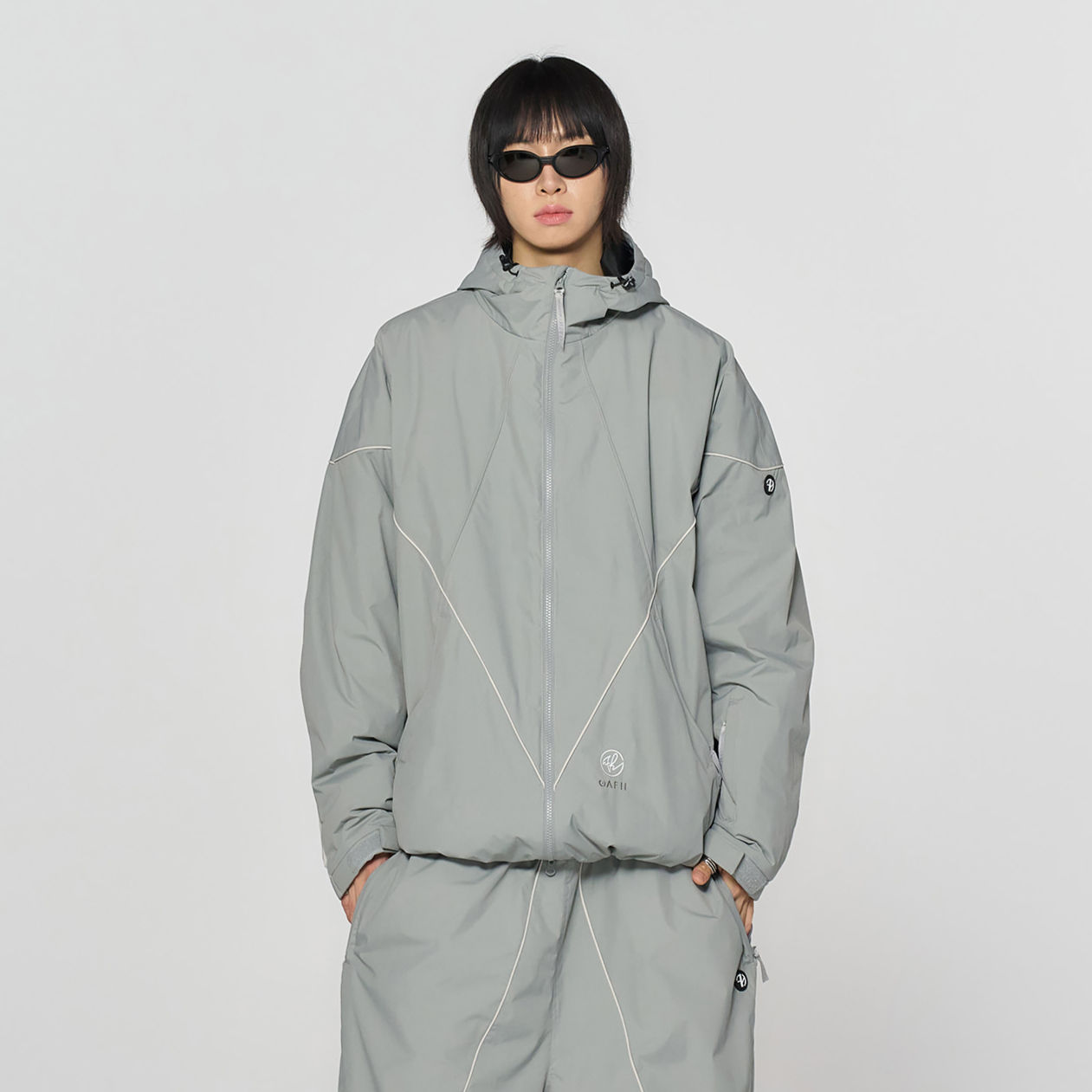 2526 GAFH CROSS PIPING JACKET - Neutral Grey