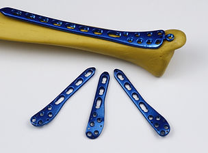 CNC machined surgical plates for Osteosynthesis.