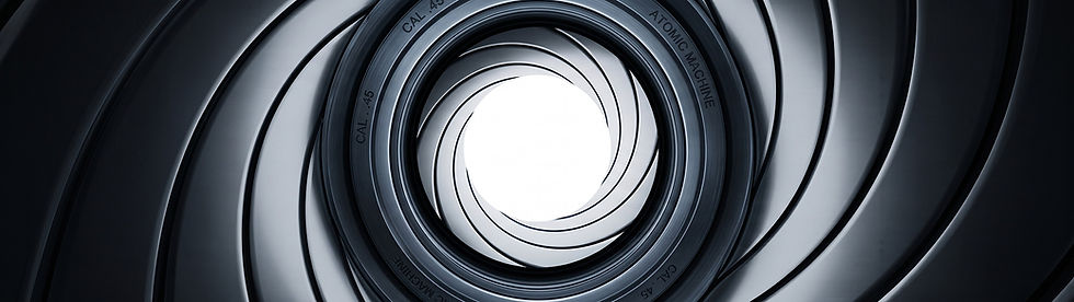 Close-up of precision rifled barrel bore engraved with the Atomic Machine name