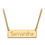 Thumbnail: 14K Nameplate Bar Necklace