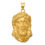Thumbnail: 14K Large Jesus Medal