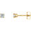 Thumbnail: 14K 1 CTTW Round Diamond Earrings