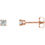 Thumbnail: 14K 1 CTTW Round Diamond Earrings