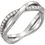 Thumbnail: Sterling Silver 1/5CTTW Diamond Infinity Ring