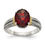 Thumbnail: Sterling Silver & 14K Gold Garnet Ring
