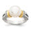 Thumbnail: Sterling Silver & 14K Gold Pearl Ring