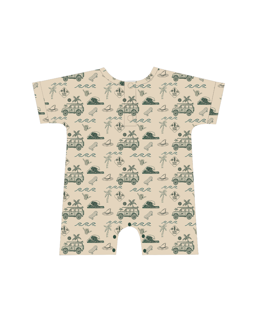 Surf Zone Adventure Oversized Bamboo Romper
