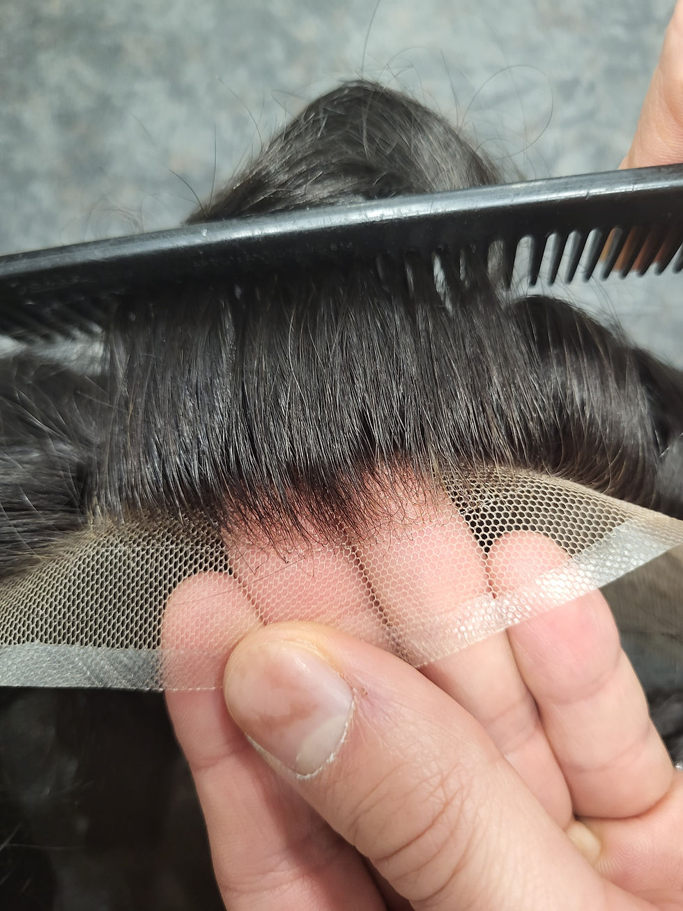 Protesi a ferro di cavallo colore castano scuro