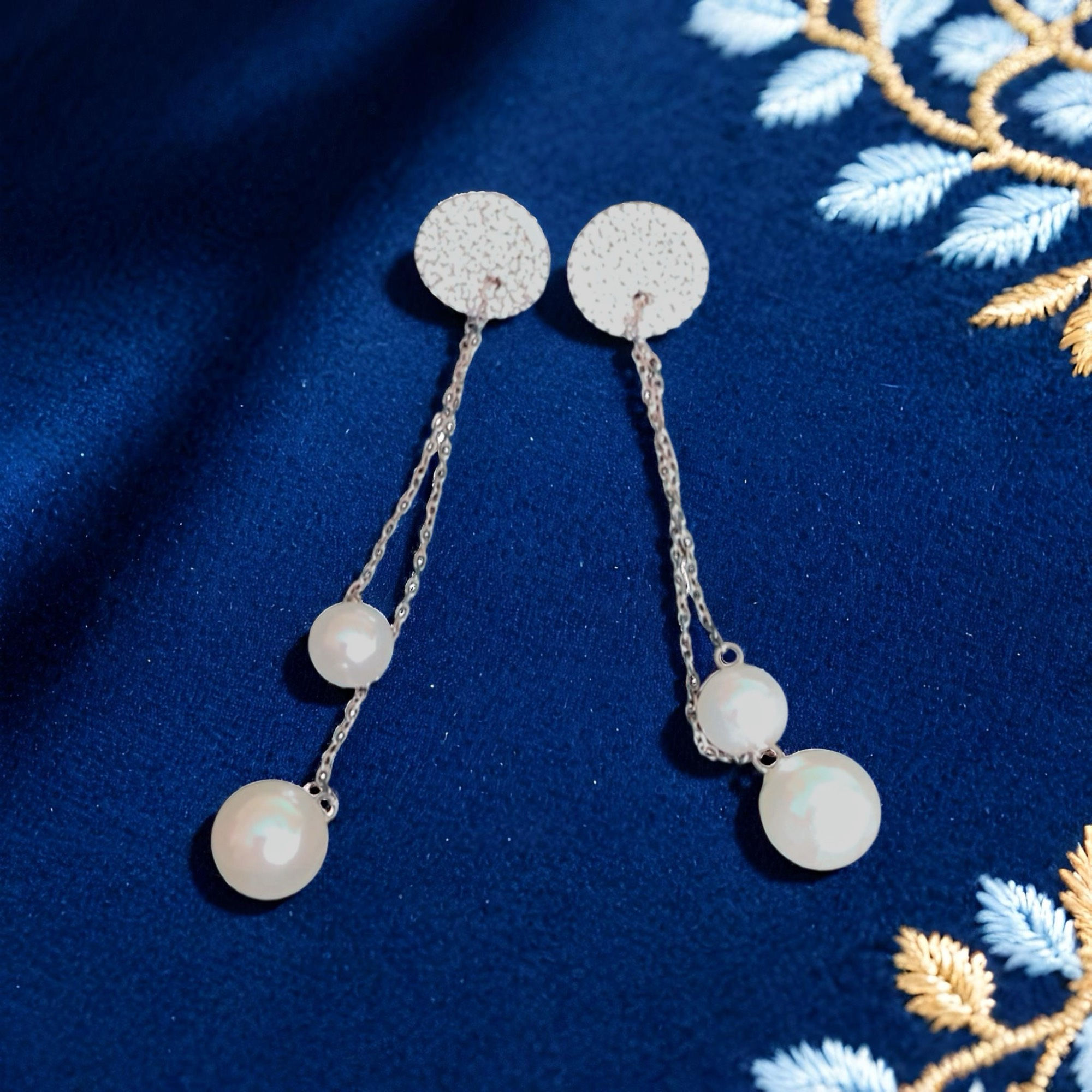 Moonlit Grace Pearl Earrings