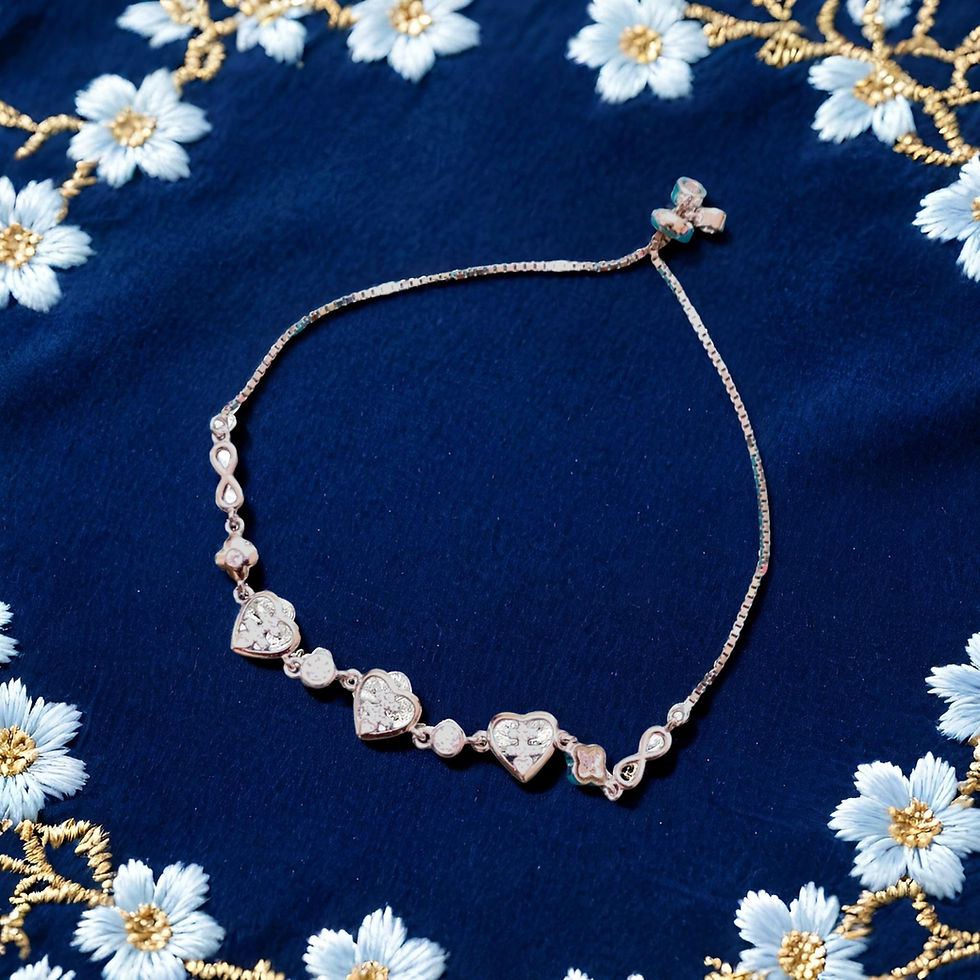 Thumbnail: Heart and Infinity Charm Bracelet