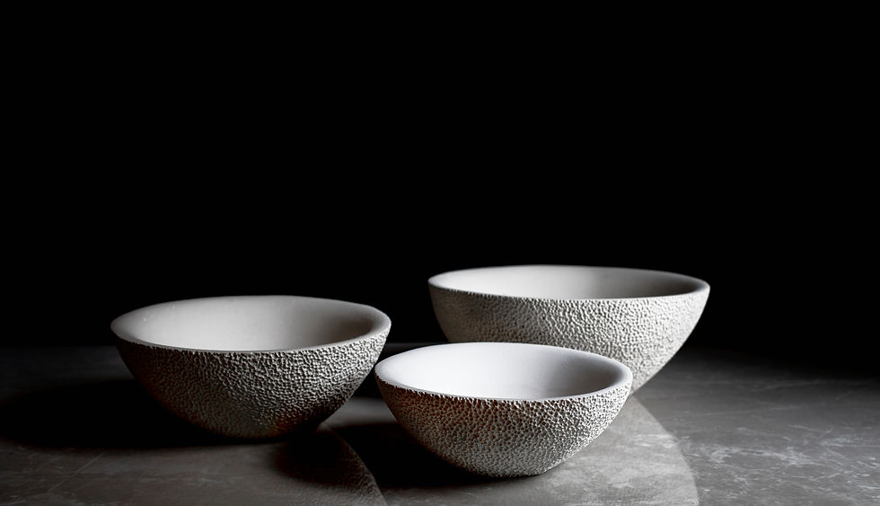 Thumbnail: Large Lavastone carved bowl