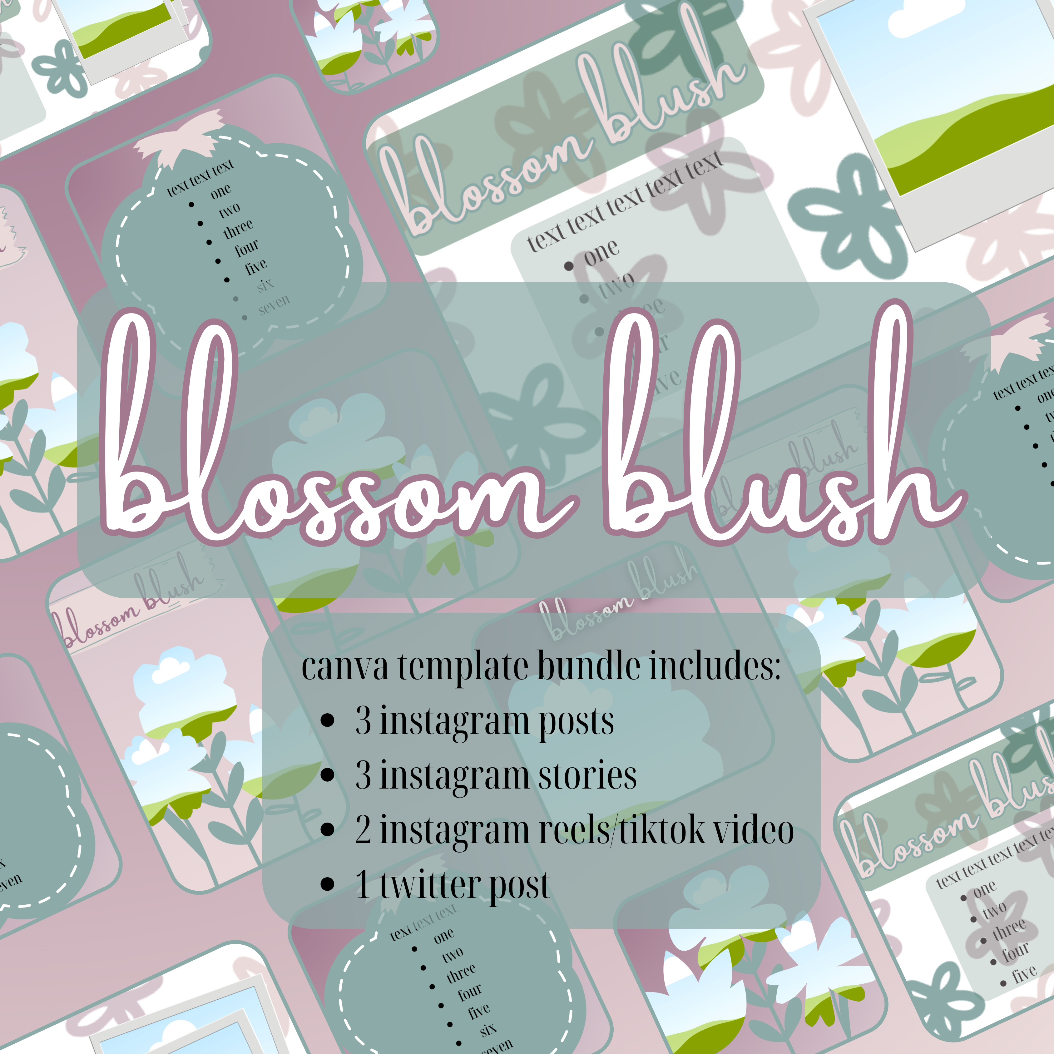 Blossom Blush Canva Template