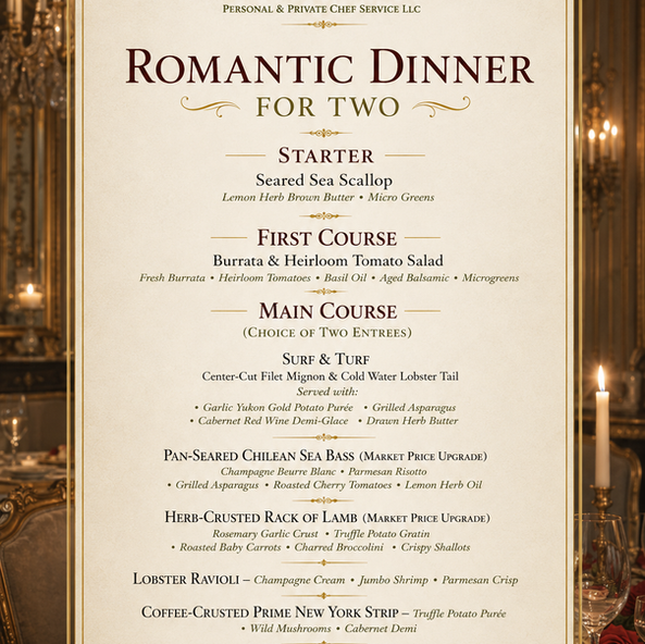 romantic dinner