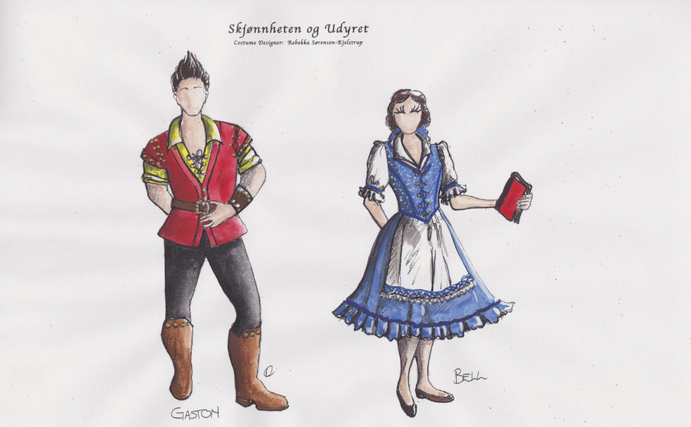 Belle and Gaston colour.jpg
