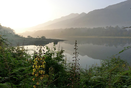 Morning of Malankara Dam reservoir_