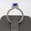 Thumbnail: Platinum GIA 2.21ct Tanzanite Micropave 1ct Diamond Ladies Solitaire Size 6 Ring