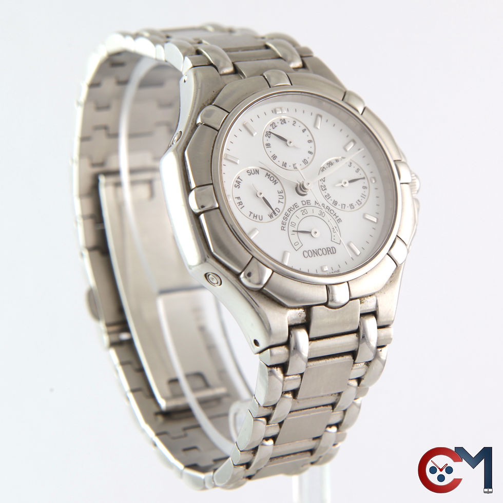 Thumbnail: Concord Saratoga 14.D3.235 38mm GMT Power Reserve Automatic Day Date Swiss Watch