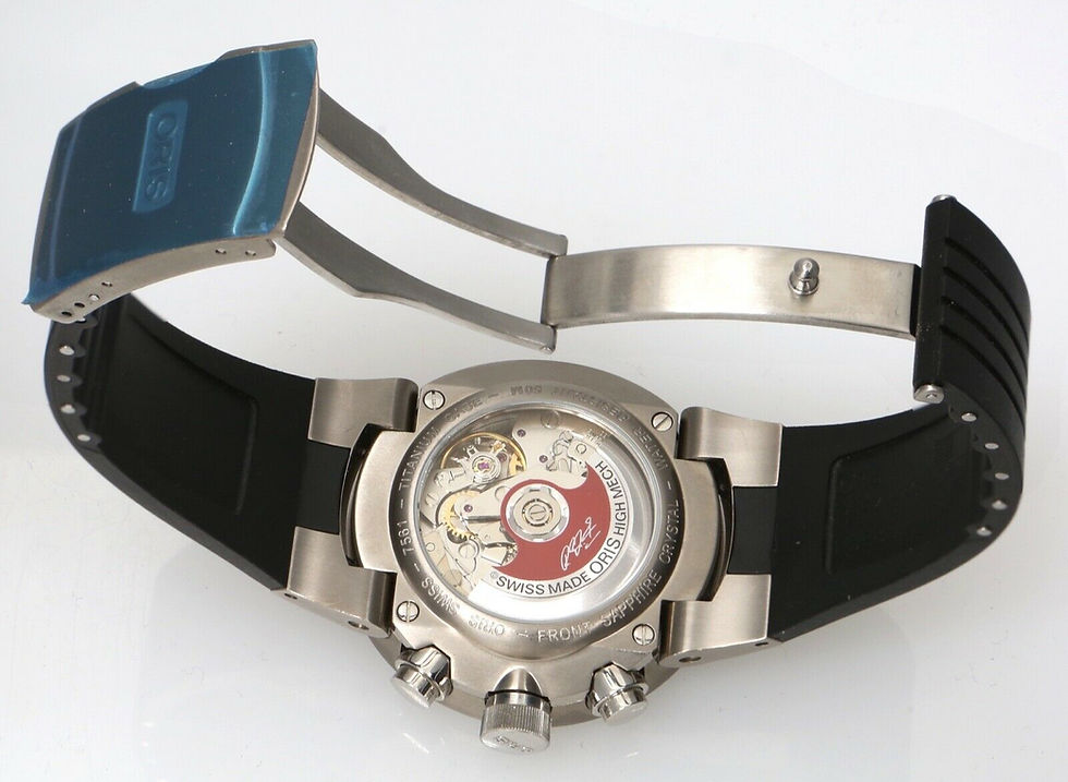 Thumbnail: Unworn ORIS 7561 45mm F1 Schumacher 7750 Automatic Chronograph Swiss Mens Watch