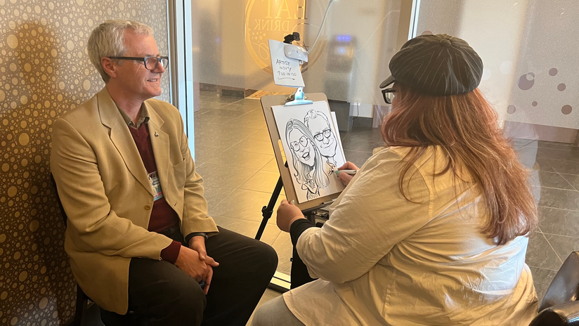 Caricature time! Friday night pub.