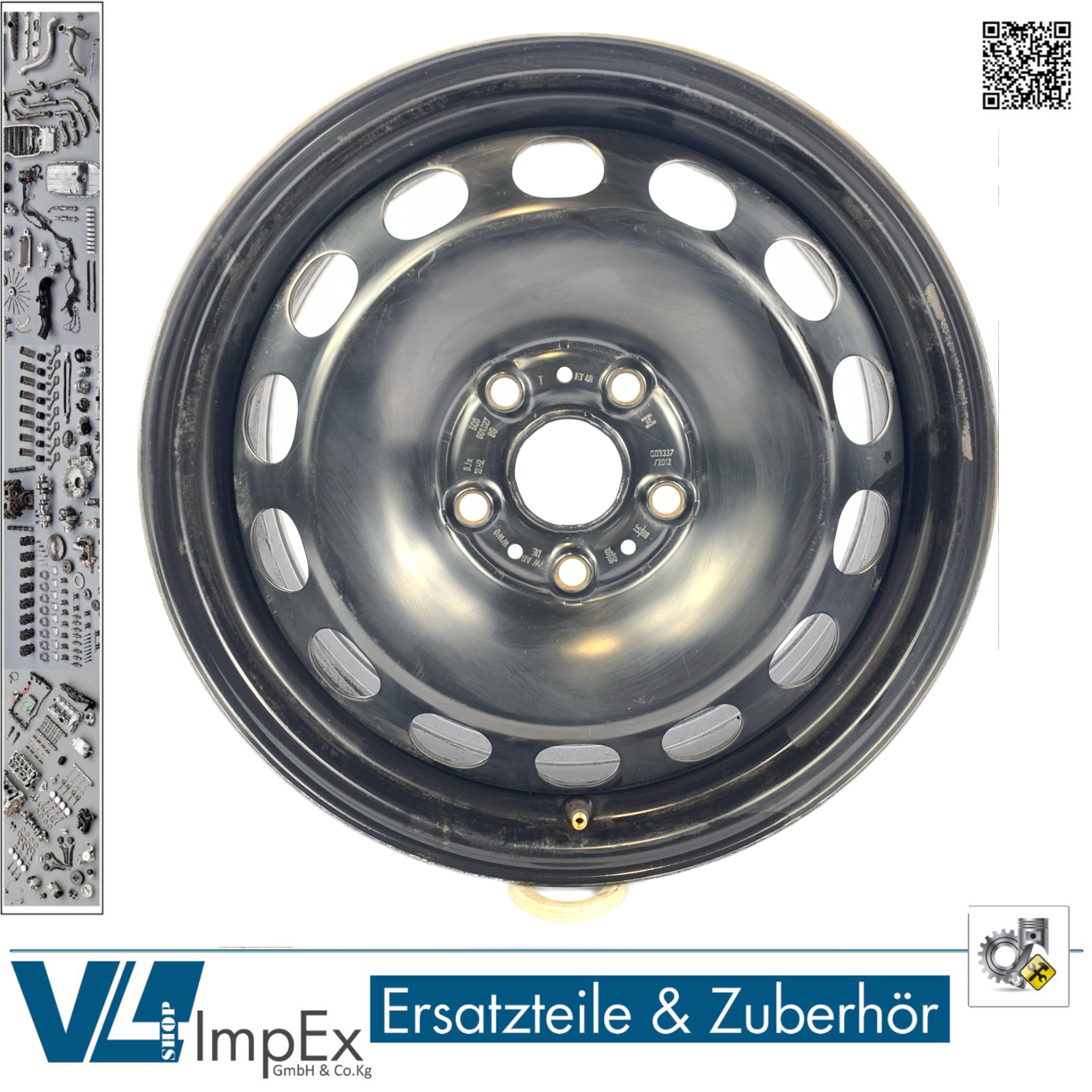 Originale VW Golf 7 VII Audi A3 8V Stahlfelge 6Jx16 Zoll ET48 LK112 5Q0601027BG