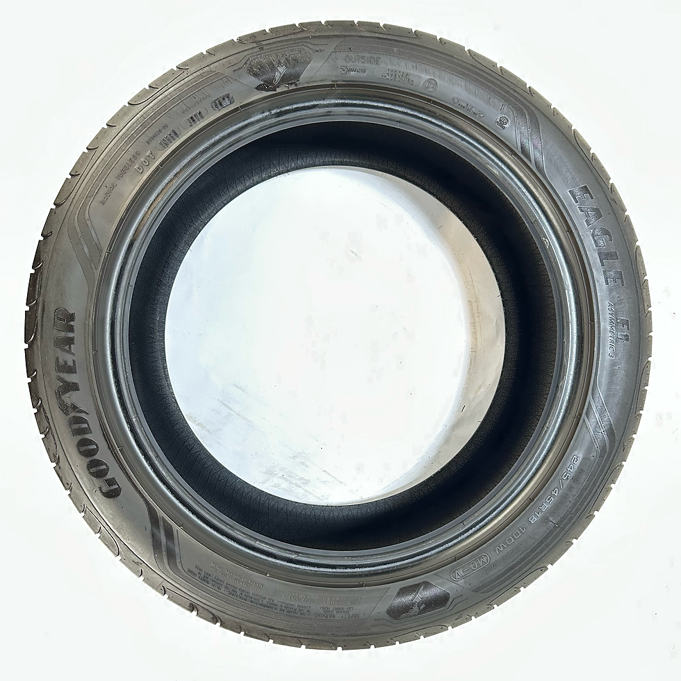 Miniaturbild: 2x 245/45 R18 100W GOODYEAR DOT2022 Profil 6,41-6,29 mm EAGLE F1