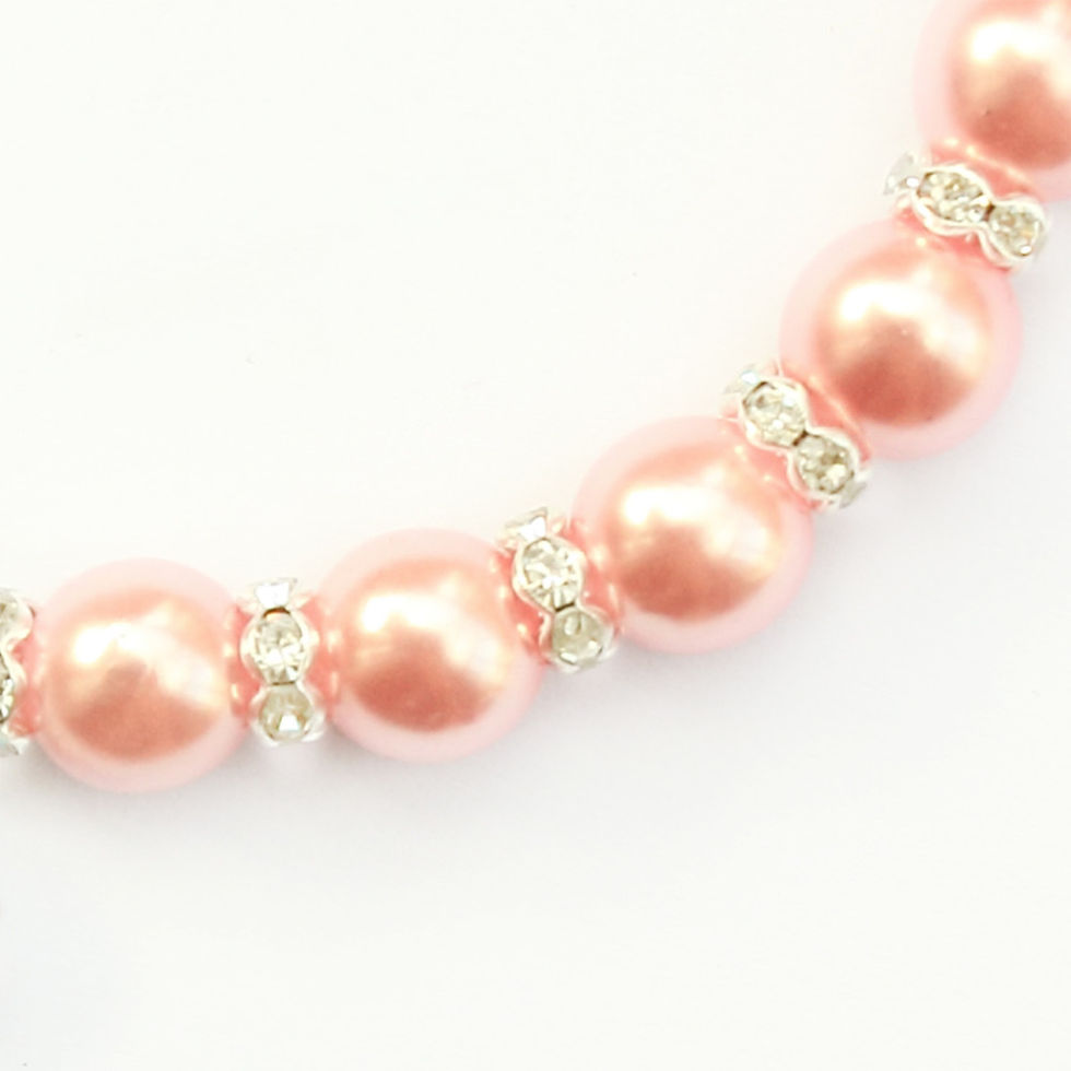 Miniatura: Collar estilo Tiffany para perrita - accesorio - color rosa