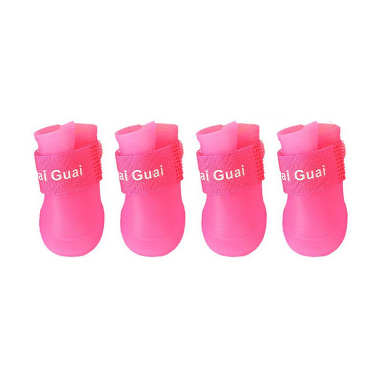 Miniatura: Chicdog - botas de perro para la lluvia rosadas