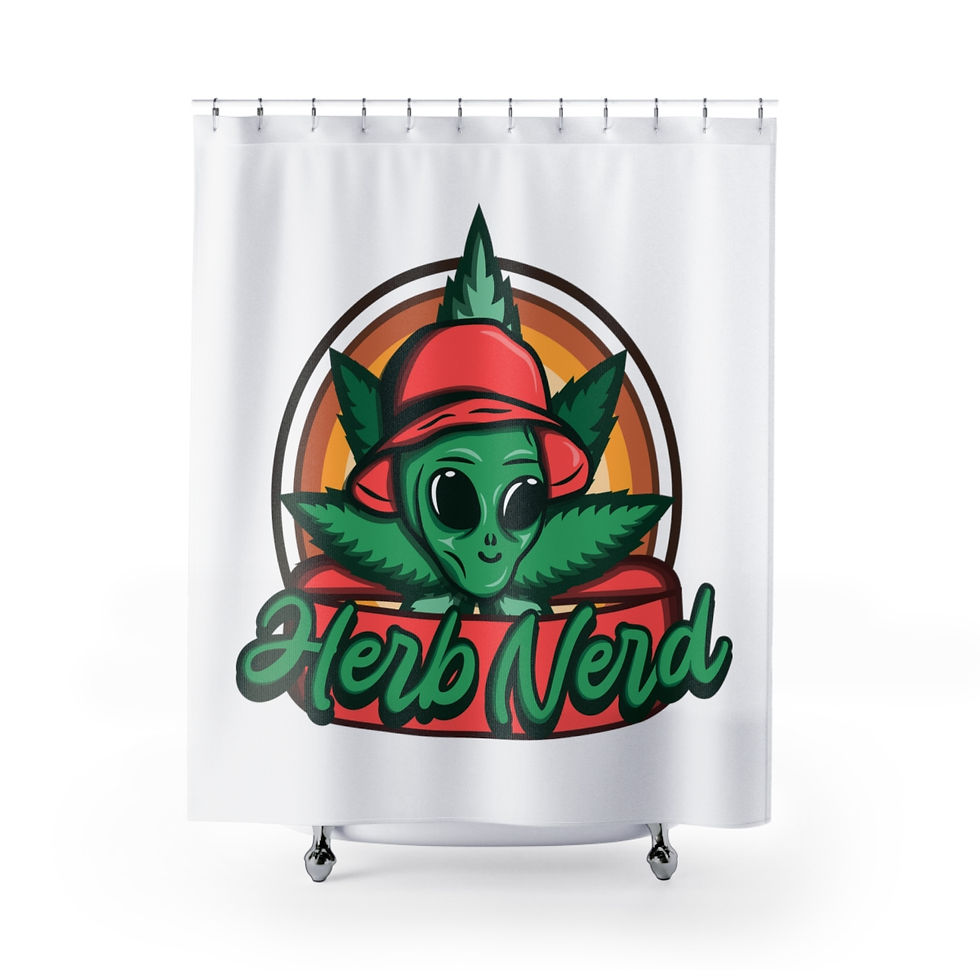 Thumbnail: Herb Nerd Shower Curtain