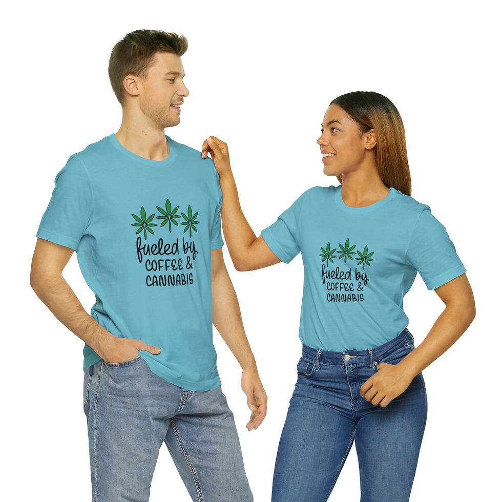 Thumbnail: Fueled By COffee & Cannabis Unisex Jersey Short Sleeve Tee