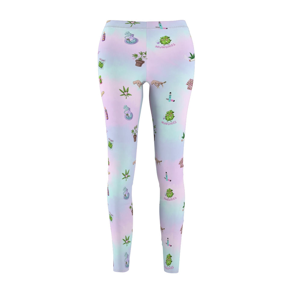 Thumbnail: 420 Club Marijuana Rainbow Women's Leggings