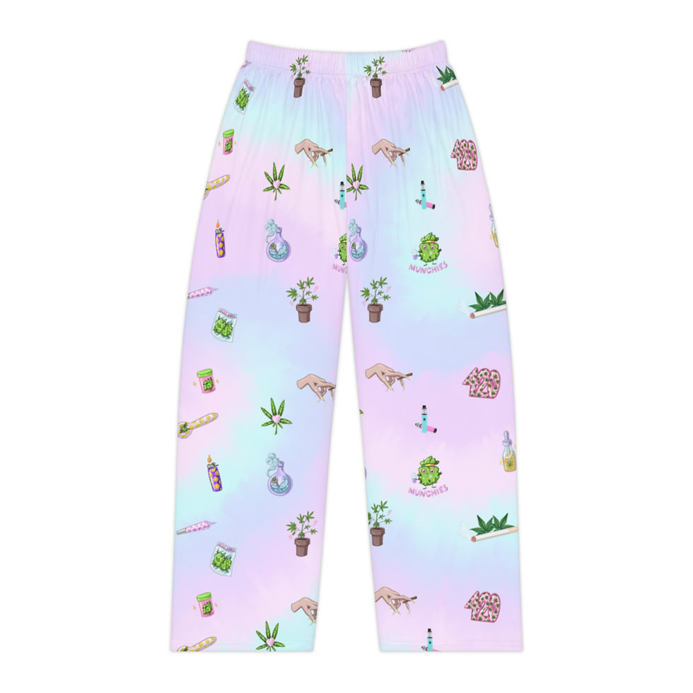 Thumbnail: 420 Club Marijuana Rainbow Women's Pajama Pants