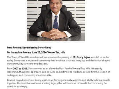 Press Release: Remembering Sonny Rajoo