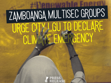 Zamboanga multisec groups urge city LGU to declare climate emergency