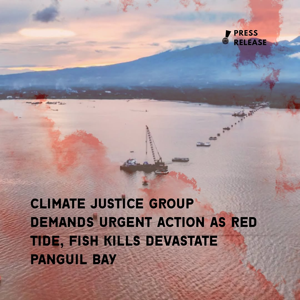 Climate justice group demands urgent action as red tide, fish kills devastate Panguil Bay