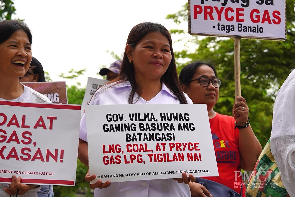 Batangueños march against fossil gas on World Envi Day