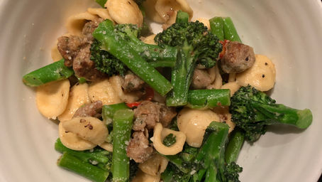 Orecchiette with Sausage & Broccoli