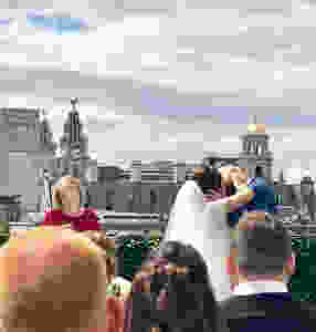 First rooftop wedding ever held at Shankly Hotel, Liverpool