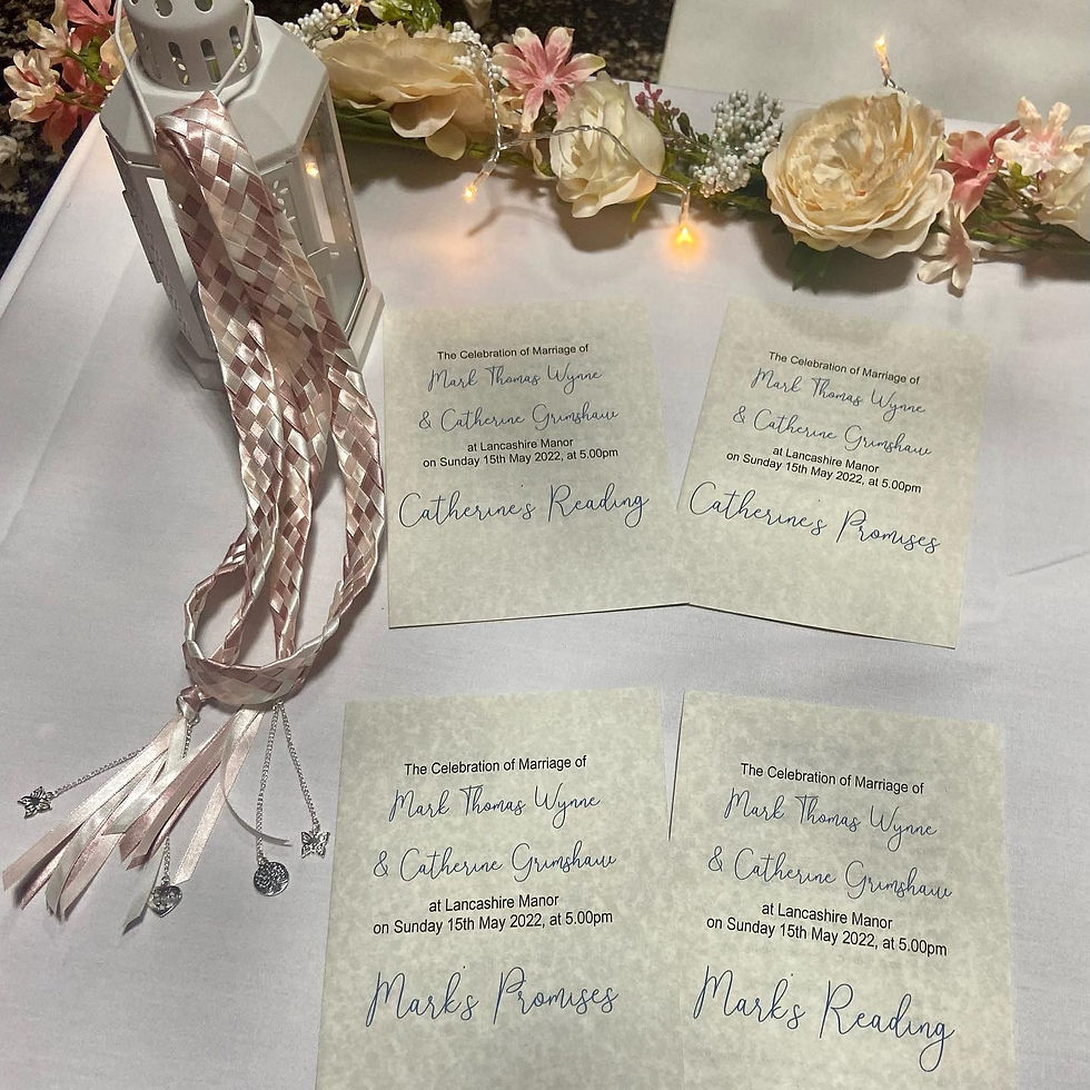 Lancashire Celebrant Handfasting by Lorraine Hull