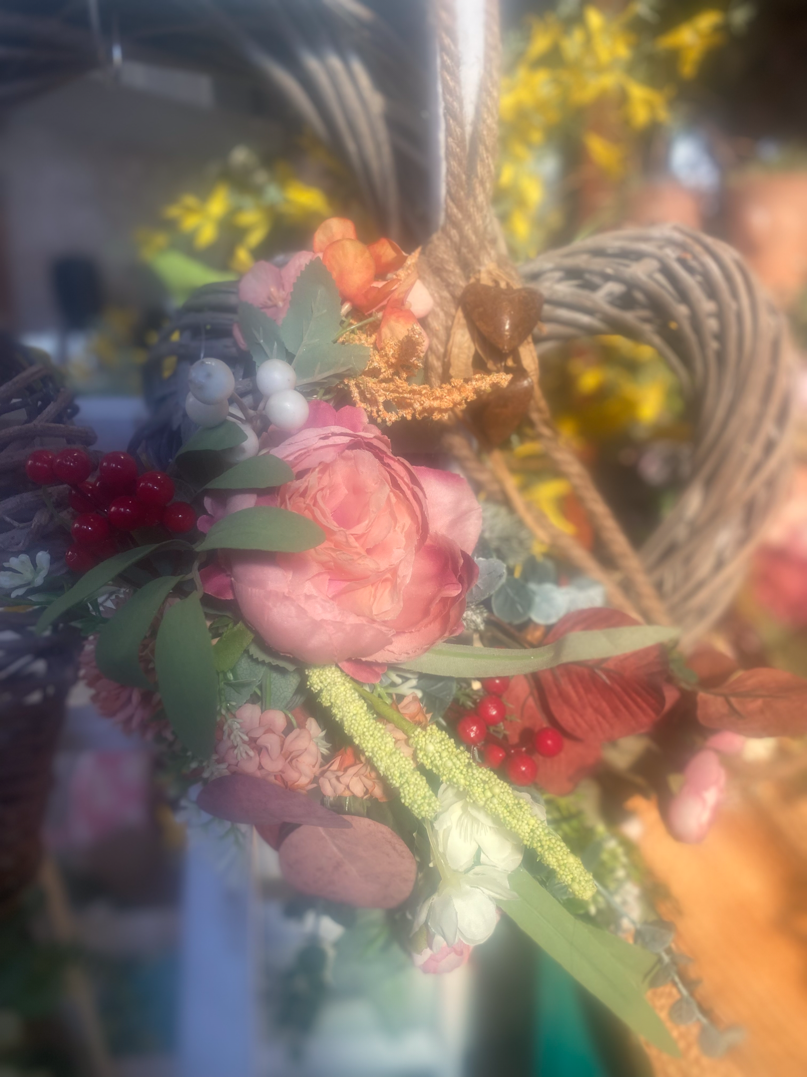 A heart full of rustic floral charm